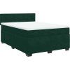 Box spring postel s matrací 160 x 200 cm samet [3288655] (Barva Tmavě šedá)