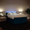 Box spring postel s matrací 160 x 200 cm samet [3288655] (Barva Tmavě šedá)