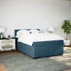 Box spring postel s matrací 160 x 200 cm samet [3288655] (Barva Tmavě šedá)