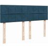 Box spring postel s matrací 160 x 200 cm samet [3288655] (Barva Tmavě šedá)