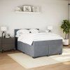 Box spring postel s matrací 160 x 200 cm samet [3288655] (Barva Tmavě šedá)