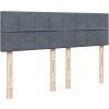 Box spring postel s matrací 160 x 200 cm samet [3288655] (Barva Tmavě šedá)