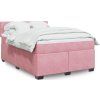 Box spring postel s matrací 160 x 200 cm samet [3288655] (Barva Tmavě šedá)