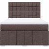 Box spring postel s matrací 160x200 cm textil [3294020] (Barva Tmavě šedá)