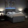 Box spring postel s matrací 160x200 cm textil [3294020] (Barva Tmavě šedá)