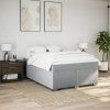 Box spring postel s matrací 160x200 cm textil [3285149] (Barva Krémová)