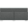 Box spring postel s matrací 160x200 cm textil [3285149] (Barva Krémová)