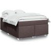 Box spring postel s matrací 160x200 cm textil [3285149] (Barva Krémová)