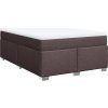 Box spring postel s matrací 160x200 cm textil [3285149] (Barva Krémová)
