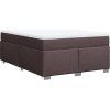Box spring postel s matrací 160x200 cm textil [3285149] (Barva Krémová)
