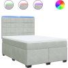 Box spring postel s matrací 160x200 cm samet [3293255] (Barva Tmavě šedá)