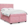 Box spring postel s matrací 160x200 cm samet [3293255] (Barva Tmavě šedá)