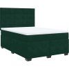 Box spring postel s matrací 160x200 cm samet [3293255] (Barva Tmavě šedá)