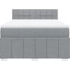 Box spring postel s matrací 160x200 cm textil [3287120] (Barva Tmavě šedá)