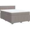 Box spring postel s matrací 160x200 cm textil [3287120] (Barva Tmavě šedá)