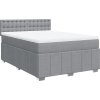 Box spring postel s matrací 160x200 cm textil [3287134] (Barva Tmavě šedá)