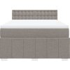 Box spring postel s matrací 160x200 cm textil [3287134] (Barva Tmavě šedá)