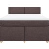 Box spring postel s matrací 160x200 cm textil [3286725] (Barva Tmavě šedá)