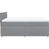 Box spring postel s matrací 160x200 cm textil [3286731] (Barva Světle šedá)
