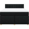 Box spring postel s matrací 160x200 cm textil [3286731] (Barva Světle šedá)