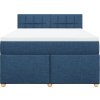 Box spring postel s matrací 160x200 cm textil [3286731] (Barva Světle šedá)
