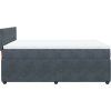 Box spring postel s matrací 160 x 200 cm samet [3290082] (Barva Světle šedá)