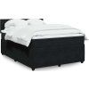 Box spring postel s matrací 160 x 200 cm samet [3290082] (Barva Světle šedá)