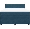 Box spring postel s matrací 160 x 200 cm samet [3290082] (Barva Světle šedá)