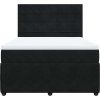 Box spring postel s matrací 160x200 cm samet [3292383] (Barva Tmavě šedá)