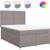 Box spring postel s matrací 160x200 cm textil [3293628] (Barva Taupe)