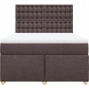 Box spring postel s matrací 160x200 cm textil [3293649] (Barva Taupe)
