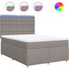 Box spring postel s matrací 160x200 cm textil [3293649] (Barva Taupe)