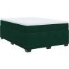 Box spring postel s matrací 160x200 cm samet [3285294] (Barva Tmavě šedá)
