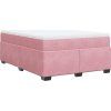 Box spring postel s matrací 160x200 cm samet [3285294] (Barva Tmavě šedá)