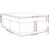 Box spring postel s matrací 160x200 cm samet [3285294] (Barva Tmavě šedá)