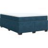 Box spring postel s matrací 160x200 cm samet [3285294] (Barva Tmavě šedá)