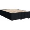 Box spring postel s matrací 140x200 cm textil [3287087] (Barva Tmavě hnědá)