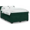 Box spring postel s matrací tmavě 140x200 cm samet [3286342] (Barva Světle šedá)