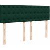 Box spring postel s matrací tmavě 140x200 cm samet [3286342] (Barva Světle šedá)