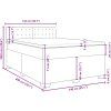 Box spring postel s matrací tmavě 140x200 cm samet [3286342] (Barva Světle šedá)
