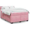 Box spring postel s matrací tmavě 140x200 cm samet [3286342] (Barva Světle šedá)