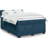 Box spring postel s matrací tmavě 140x200 cm samet [3286342] (Barva Světle šedá)