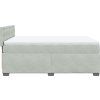 Box spring postel s matrací tmavě 140x200 cm samet [3286342] (Barva Světle šedá)