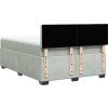 Box spring postel s matrací tmavě 140x200 cm samet [3286342] (Barva Světle šedá)