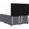 Box spring postel s matrací 140x200 cm samet [3292358] (Barva Světle šedá)