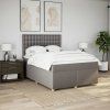 Box spring postel s matrací 140x200 cm textil [3291318] (Barva Tmavě šedá)