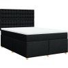 Box spring postel s matrací 140x200 cm textil [3291318] (Barva Tmavě šedá)