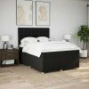 Box spring postel s matrací 140x200 cm textil [3291318] (Barva Tmavě šedá)