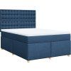 Box spring postel s matrací 140x200 cm textil [3291318] (Barva Tmavě šedá)