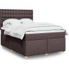 Box spring postel s matrací 140x200 cm textil [3291318] (Barva Tmavě šedá)
